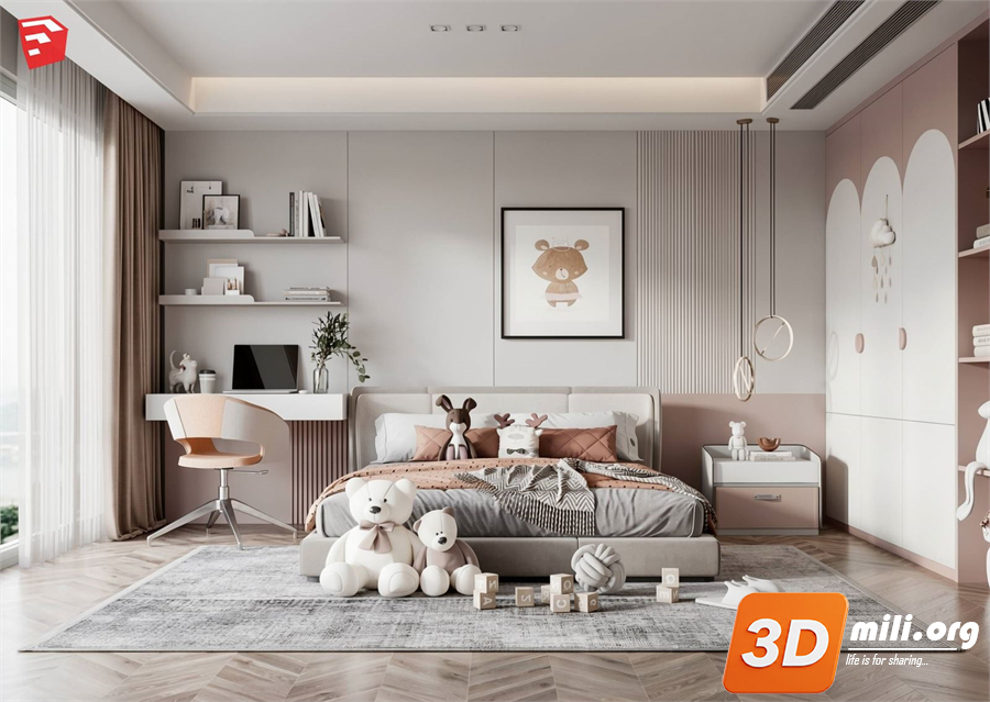 Children Room Scenes Skp FIles 